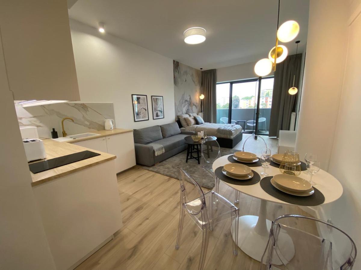 Apartamenty Hanza Tower Gold Szczecin Dış mekan fotoğraf